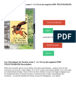 Les Chroniques de Narnia, Tome 1 - Le Neveu Du Magicien PDF TÉLÉCHARGER Description