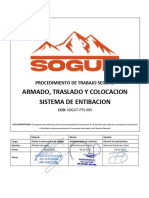 Sogut-Pts-005 Arm., Trasl. y Coloc. de Sistema Entibación