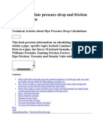 How To Calculate Pressure Drop and Friction Losses in A Pipe