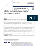 Open Reduction and Internal Fixation For Displaced Salter Harris 2