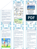 Triptico El Viento Fuente de Energía