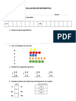 Evaluacion de Matemática