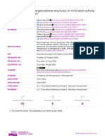 Influence of Network Organizational Structures On