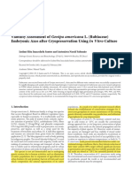 3.viability Assessment of Genipa Americana L. Embriotic Axes After Cryopreservation Using in Vito Culture