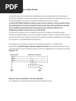 Regímenes de Neutro en Baja Tensión