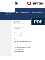 S9 - Guía de Ejercicios 9.1 - Tarea Integradora-Ejercicios de La Semana 6 A La Semana 9 - Luis Blanco - 31341388