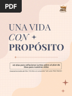 Una Vida Con Propósito - Semana 1 y 2