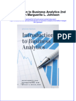 Full Chapter Introduction To Business Analytics 2Nd Edition Marguerite L Johnson PDF