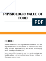 Physiologic Value of Food Autosaved