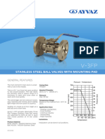 Ayvaz V-3FP Flanged Ball Valve