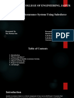 Quality Assurance Tracking System With Salesforce