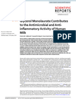 Glycerol Monolaurate Contributes To The Antimicrobial and Anti - Inflammatory Activity of Human Milk