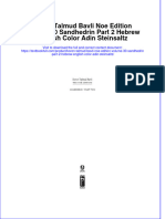 PDF Koren Talmud Bavli Noe Edition Volume 30 Sandhedrin Part 2 Hebrew English Color Adin Steinsaltz Ebook Full Chapter