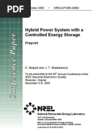 Hybrid Power System With A Controlled Energy Storage: Preprint