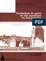 Fondations de Ponts en Site Aquatique en État Précaire. Guide (Déc 1980)