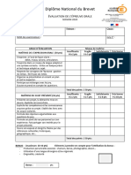 2020 01 31 Fiche D'incription Et Grille Évaluation Oral Brevet 2020