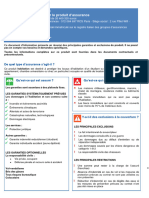 Assurance Habitation: Document D'information Sur Le Produit D'assurance