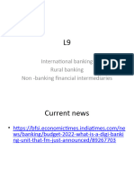 International Banking Rural Banking Non - Banking Financial Intermediaries