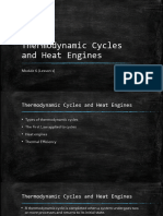 Module 6 Lesson 1 (Thermodynamic Cycles, Heat Engines and Thermal Efficiency)