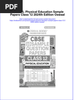 Full Chapter Oswaal Physical Education Sample Papers Class 12 2024Th Edition Oswaal PDF