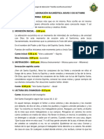 Adoración Eucarística 5 de Octubre