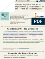 Factores de Riesgo Ergonómicos en El Personal de Enfermería y Camilleros en La Zona Metropolitana de Guadalajara