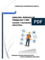 U 3. Análisis. Riesgos de Trabajos y EPP - Fernando - 4A - Mixto - Industrial