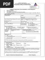 Work Environment Measurement WEM Request Form