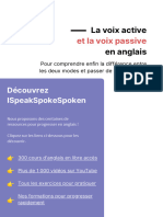 Voix Passive Active Anglais PDF Ispeakspokespoken