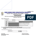 Conduct Branch-I Programme: MBA (SEM) : Date Sheet/ Nov 2011