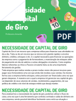 Necessidade de Capital de Giro