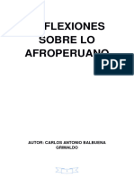 Reflexiones Sobre Lo Afroperuano