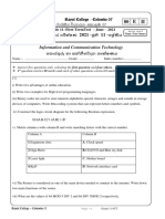 Royal College Colombo 07 Grade 11 Information and Communication Technology Ict 2021 1 Term Test Paper 62034521d0607