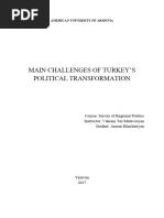 Main Challenges of Turkey's Political Transformation