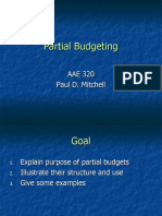 Partial Budgeting