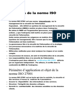 Principes de La Norme ISO 27001