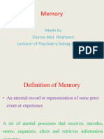 Lec 6 Psychology of Memory