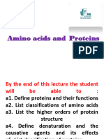 Lecture 1 Biochemistry of Amino Acids and Protein Structure Function