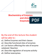 Lecture 2 Biochemistry of Enzyme and Clinical Enzymology