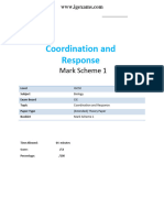 14.1 Coordination and Response IGCSE CIE Biology Ext Theory MS