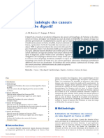 Épidémiologie Des Cancers Du Tube Digestif