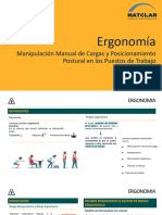 ERGONOMÍA - Manipulaciòn Manual de Cargas y Posicionamiento Postural en Los Puestos de Trabajo