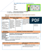 Actividad de Aprendizaje de Matemática Croquis