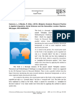 CAMERON & MASLEN (2010 Eds) - Metaphor Analysis Research Practice in Applied Linguistics, Social Sciences and The Humanities