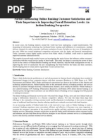 (45-54) Factors Influencing Online Banking Customer Satisfaction and Their Importance in Improving Overall Retention Levels