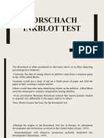 Rorschach Inkblot Test