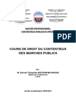 COURS DU CONTENTIEUX - Master Professionnel