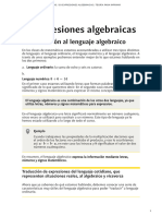 03 Expresiones Algebraicas - TeorÃ A para Imprimir