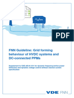 FNN Guideline Grid Forming Behaviour of HVDC Systems and DC-connected PPMs - Inhalt