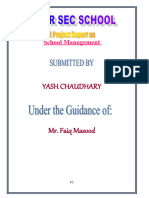 Project Report On School Management PDF